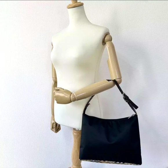 Burberry Blue Label Handbag Nova Check Black - Picture 5 of 12